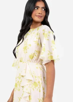 Anaya With Love Multi Coloured Floral Keyhole Back Maxi Dress