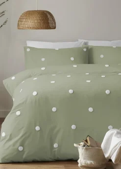 Appletree Boutique Dot Garden Green Duvet Cover Set