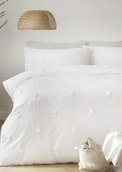Appletree Dot Garden White Duvet Cover Set