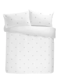 Appletree Dot Garden White Duvet Cover Set