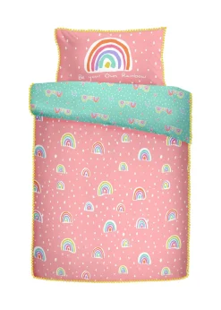 Appletree Kids 100% Cotton Pom Pom Rainbow Duvet Cover
