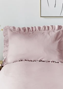 Appletree Loft Cassia Frill Lavender Duvet Cover Set