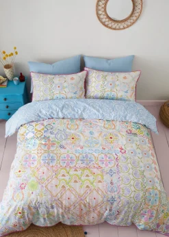 Appletree Style Casablanca Reversible White Duvet Cover Set