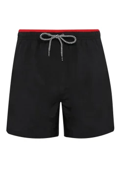 Asquith & Fox Black/Red Swim Shorts