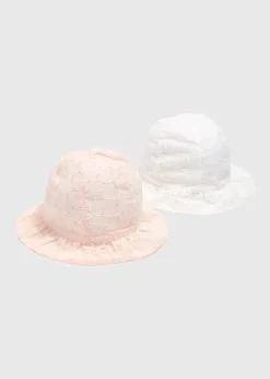 Baby 2 Pack Broderie Sun Hat