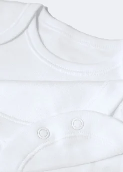 Baby 5 Pack White Bodysuits (Tiny Baby-23mths)