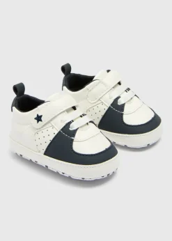 Baby Black Retro Trainers (Newborn-18mths)