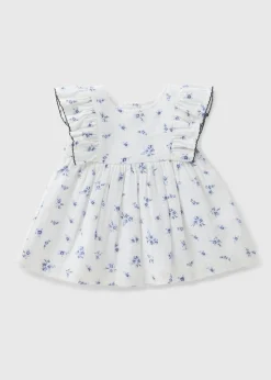 Baby Blue Floral Dress (Newborn-23mths)