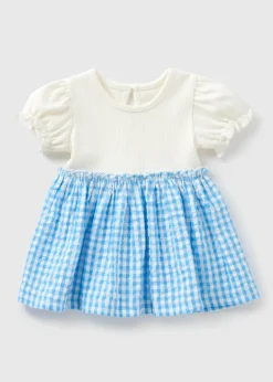 Baby Blue Gingham Dress (Newborn-23mths)