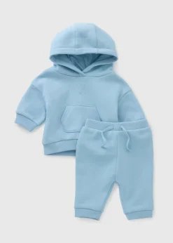 Baby Blue Hoodie & Jogging Bottoms Set (Newborn-23mths)