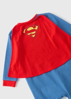 Baby Blue Superman Sleepsuit & Cape (Newborn-18mths)