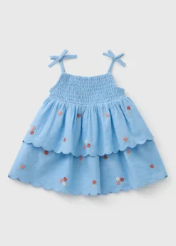 Baby Blue Tiered Dress (Newborn-23mths)
