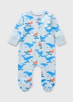 Baby Blue Whale Bodysuits (Newborn-18mths)