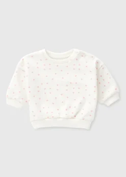 Baby Cream Crew Neck Sweatshirt (Newborn-23 mths)