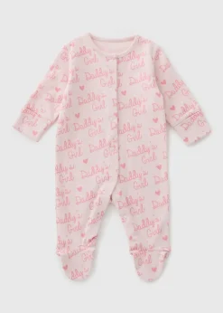 Baby Cream Daddy's Girls Sleepsuit (0-23mths)