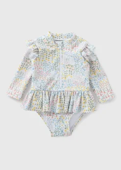 Baby Multicolour Floral Swimsuit (Newborn-23mths)