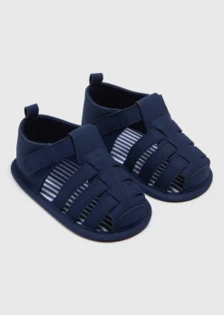 Baby Navy Caged Sandals (Newborn-18mths)