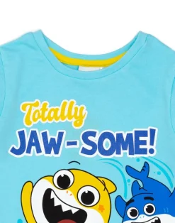 Baby Shark Kids Blue Shortie Pyjamas (12 Months-5 Years)