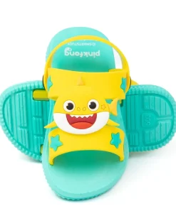 Baby Shark Kids Yellow Sandals (4-10 Younger)