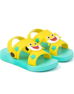 Baby Shark Kids Yellow Sandals (4-10 Younger)