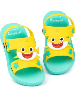 Baby Shark Kids Yellow Sandals (4-10 Younger)