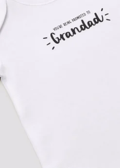 Baby White Grandad Announcement Bodysuit (Newborn-3mths)