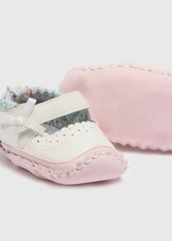Baby White Mary Jane Soft Sole Shoes (Newborn-18mths)