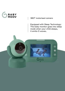 Babymoov Green Yoo Twist Motorised Baby Video Monitor