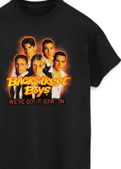 Backstreet Boys We've Got It Women Black Boyfriend Fit Music T-Shirt
