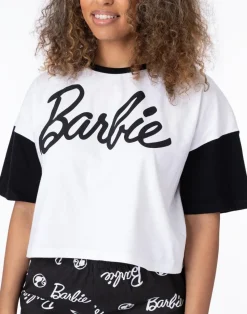 Barbie Black & White Logo Shortie Pyjamas