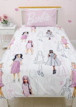 Barbie Figures Reversible Duvet Cover Set