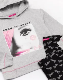Barbie Girls Grey Hoodie and Legging Set (3-12 Years)