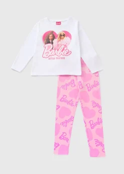Barbie Girls Pink Pyjama Set (4-13yrs)