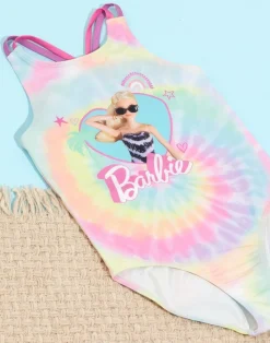 Barbie Kids Tie Dye 1 Piece Multi Coloured Swimsuit (3-12 Years)