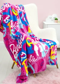 Barbie Pink Fleece Throw
