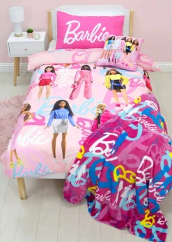 Barbie Pink Unboxed Brushed Microfibre Duvet Cover Set