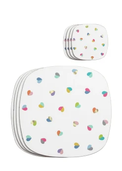 Beau & Elliot Confetti Placemats and Coasters (Set of 4)