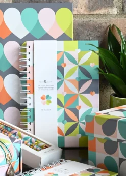 Beau & Elliot Multi Coloured Carnaby Notebook A5 Petal