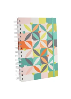Beau & Elliot Multi Coloured Carnaby Notebook A5 Petal