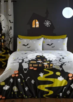 Bedlam Halloween Haunted House Duvet Cover Set