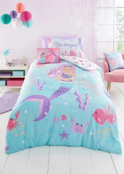 Bedlam Mermaid Vibes Aqua Duvet Cover Set