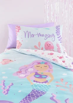 Bedlam Mermaid Vibes Aqua Duvet Cover Set