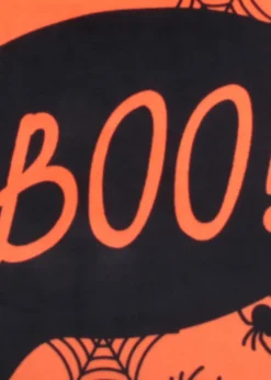 Bedlam Orange Halloween Boo Filled Cushion