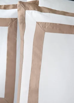 Beige Border Duvet Set