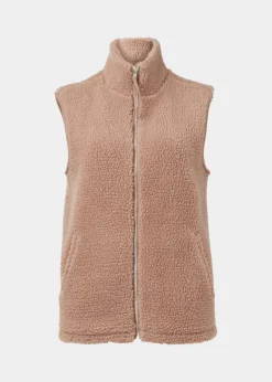 Beige Borg Gilet