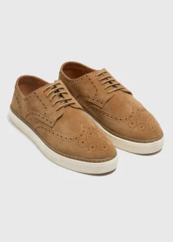 Beige Cup Sole Brogue Loafer