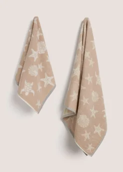 Beige Shell Towel