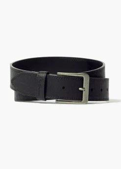 Ben Sherman Black Bodwitch Leather Belt