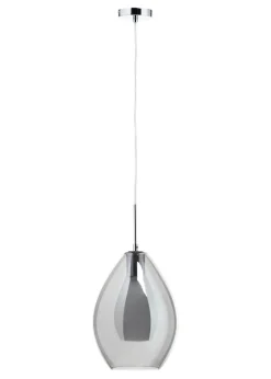 BHS Carmella Pendant Chrome (Adjustable 51-103cm x 25cm)