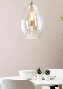 BHS Carmella Pendant Copper (Adjustable 51-103cm x 25cm)